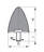 Skizze gummipuffer typdp parabelfoermig sketch rubber mount typedp parabolic