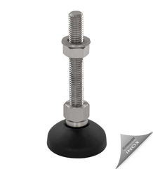 Maschinenfuß - Gelenkfuß KFE 50 N, mit Anti-Slip-Platte -